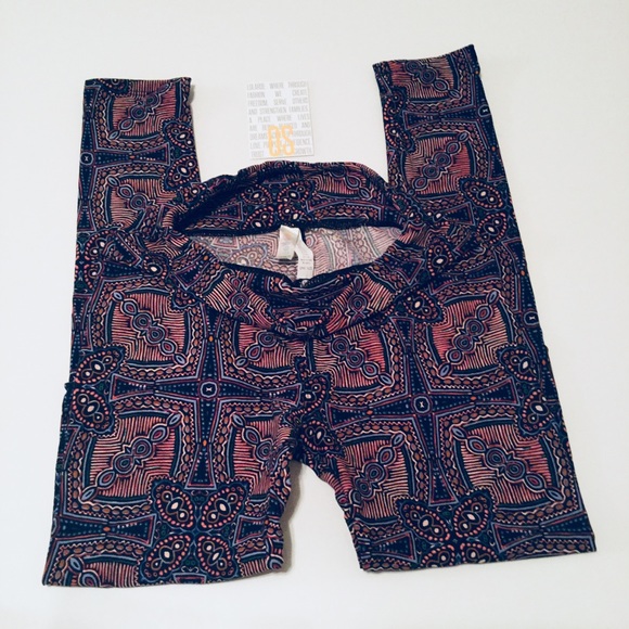 LulaRoe O/S Leggings Multi Color Print - Picture 4 of 6